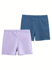 2pcs Toddler Girls Biker Shorts Safety Shorts Leggings Under Skirt Dress