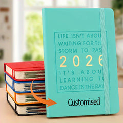 2026 Planner Daily Monthly Organizer w/ Quotes Personalized Name Space Green Ora