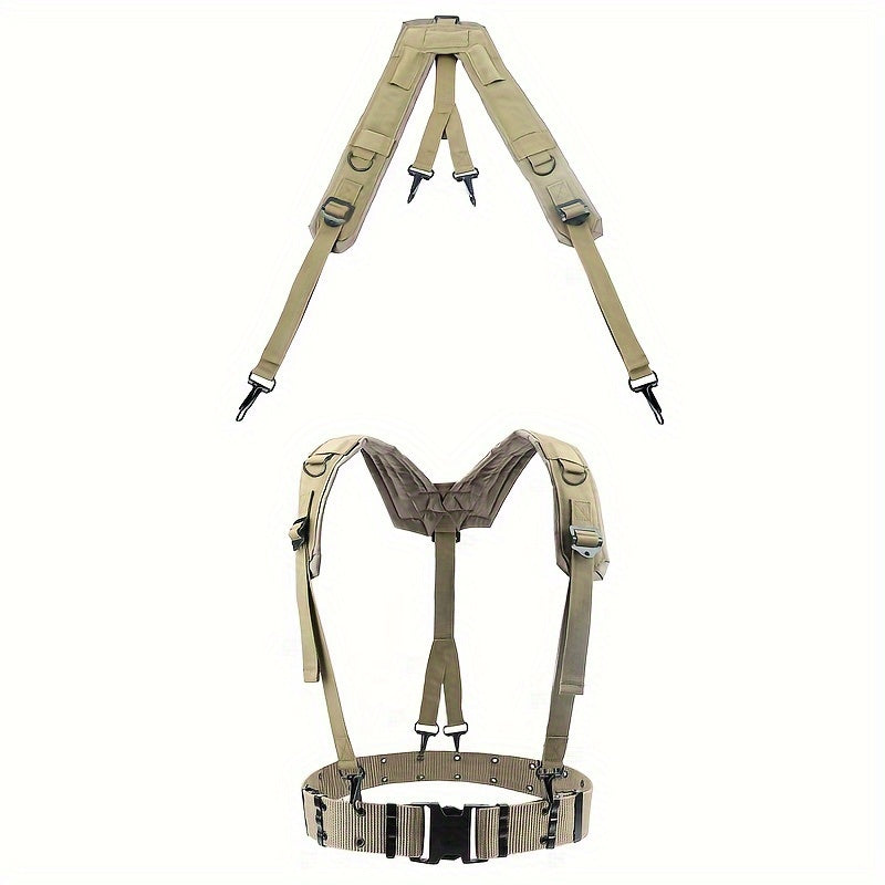1pc Outdoor Belt with Double Shoulder Harness Chest Belt