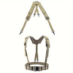 1pc Outdoor Belt with Double Shoulder Harness Chest Belt