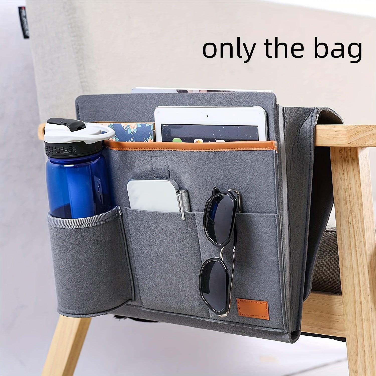 Sofa Armrest Storage Bag, Remote Control Tablet Phone Organizer