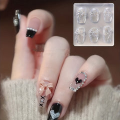 Bowknot 3D Nail Art Charms Silicone Mold DIY Decorations