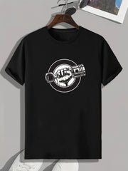 Weightlifting Graphic Print Men's T-Shirt Casual Comfy Tee