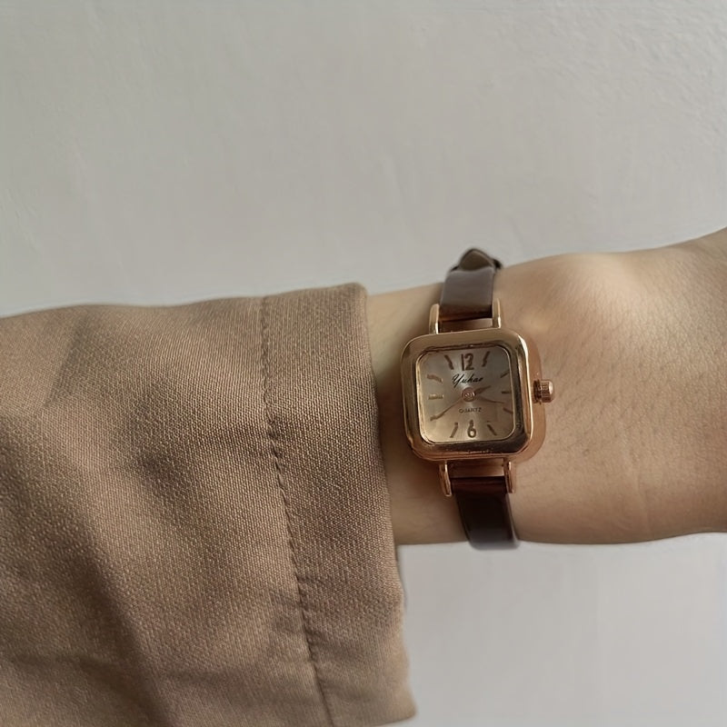 Square Wrist Watch with Thin Strap, Gift for Kids