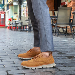 Men's Wingtip Brogue Lace Up Business Casual Shoes