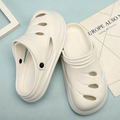 Men's Lightweight Comfy Clogs Hollow Out Non Slip Garden Shoes