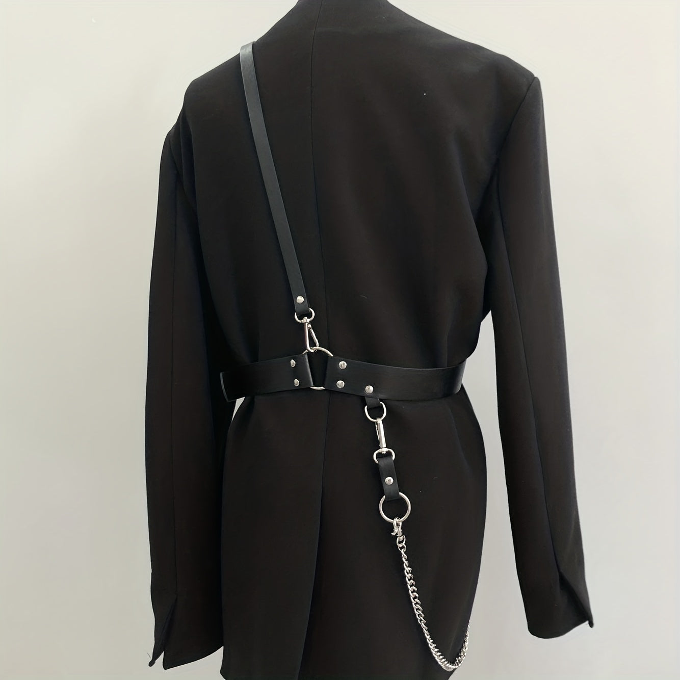 Men's Chain Harness Belt Single Shoulder Strap Waistband
