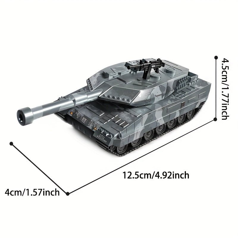 DIY Building Block Tanks Soldier Scene Assembly Toys