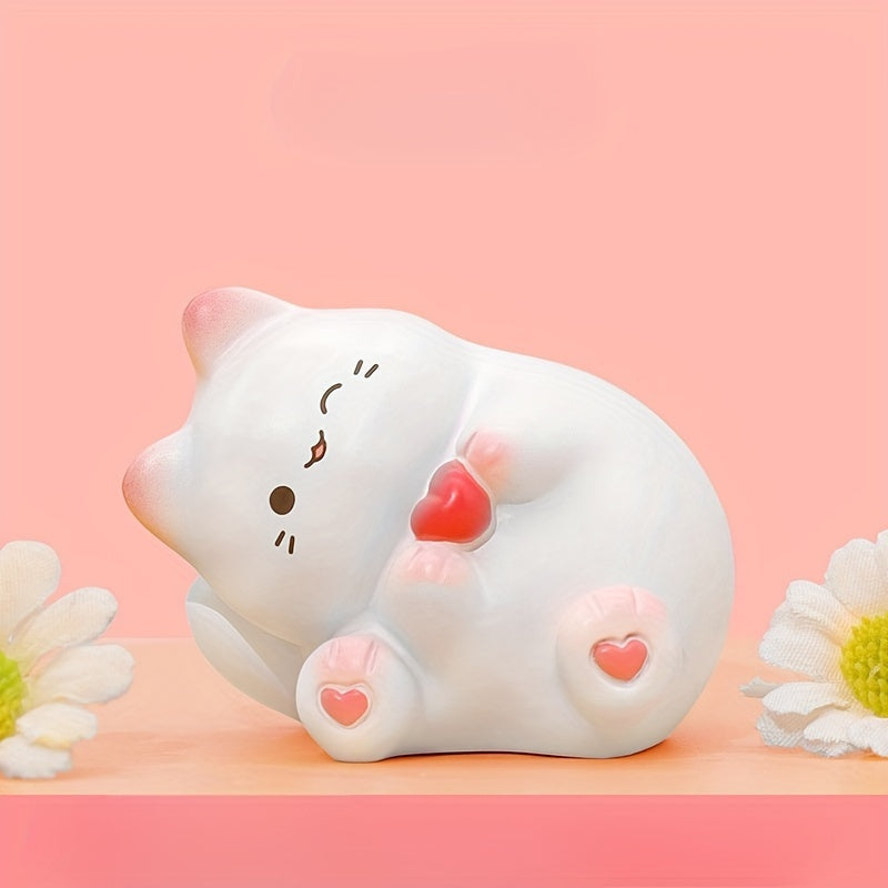 Cartoon Cat Mini Ornament Resin Craft