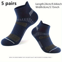 Men's Casual Sport Socks 5 Pairs Cotton Breathable Comfortable