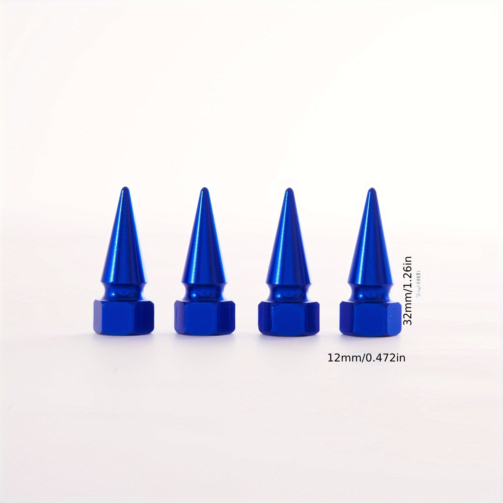 4pcs Universal Screw Valve Cap Car Modification Sharp Valve Mouth