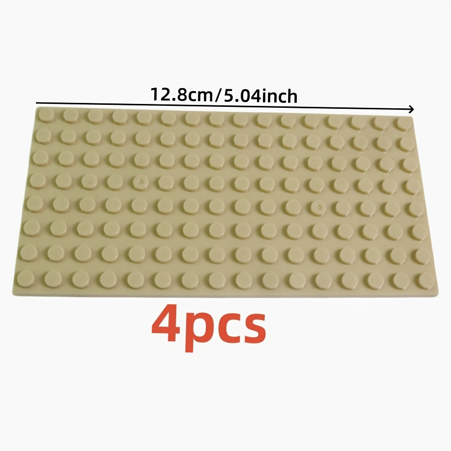 4 Pack IDEAMOC 8x16 Dots Base Plates Mixed ABS Building Blocks Parts