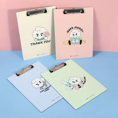 A4 Cartoon Clipboard File Clip Hardboard Paper Holder Memo Folders