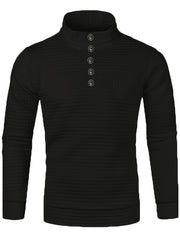 Men's Knitted Turtleneck Sweatshirt for Autumn & Winter