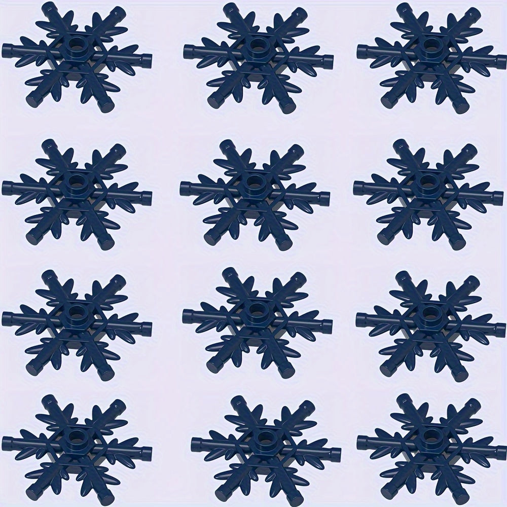 12pcs Snowflake Building Blocks Set Winter Wonderland ABS Material