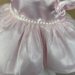 Princess Dress Headband Shorts Clothing Set for 19-22inch Reborn Baby Dolls