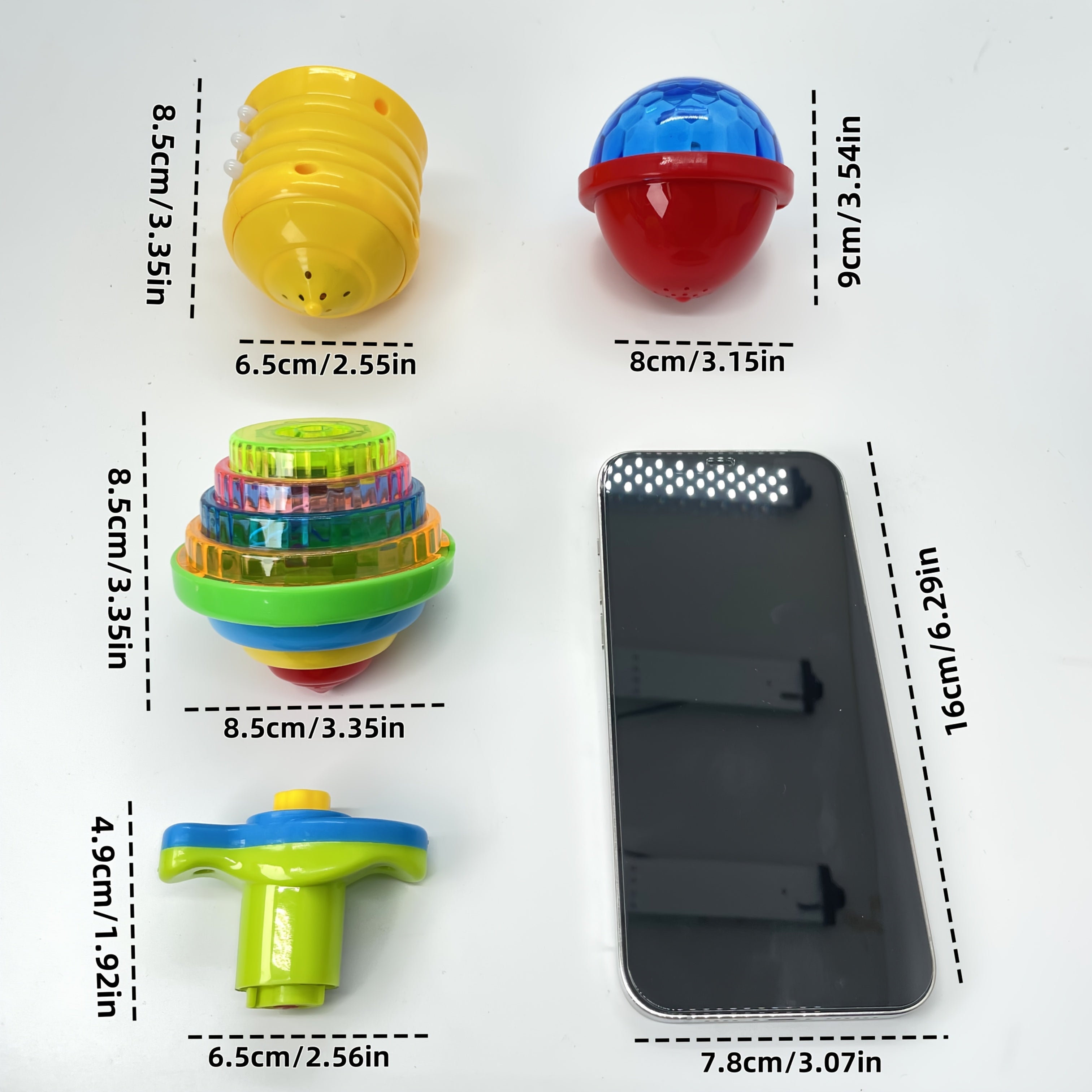 LED Light Up Spinning Tops for Kids Interactive Outdoor Play