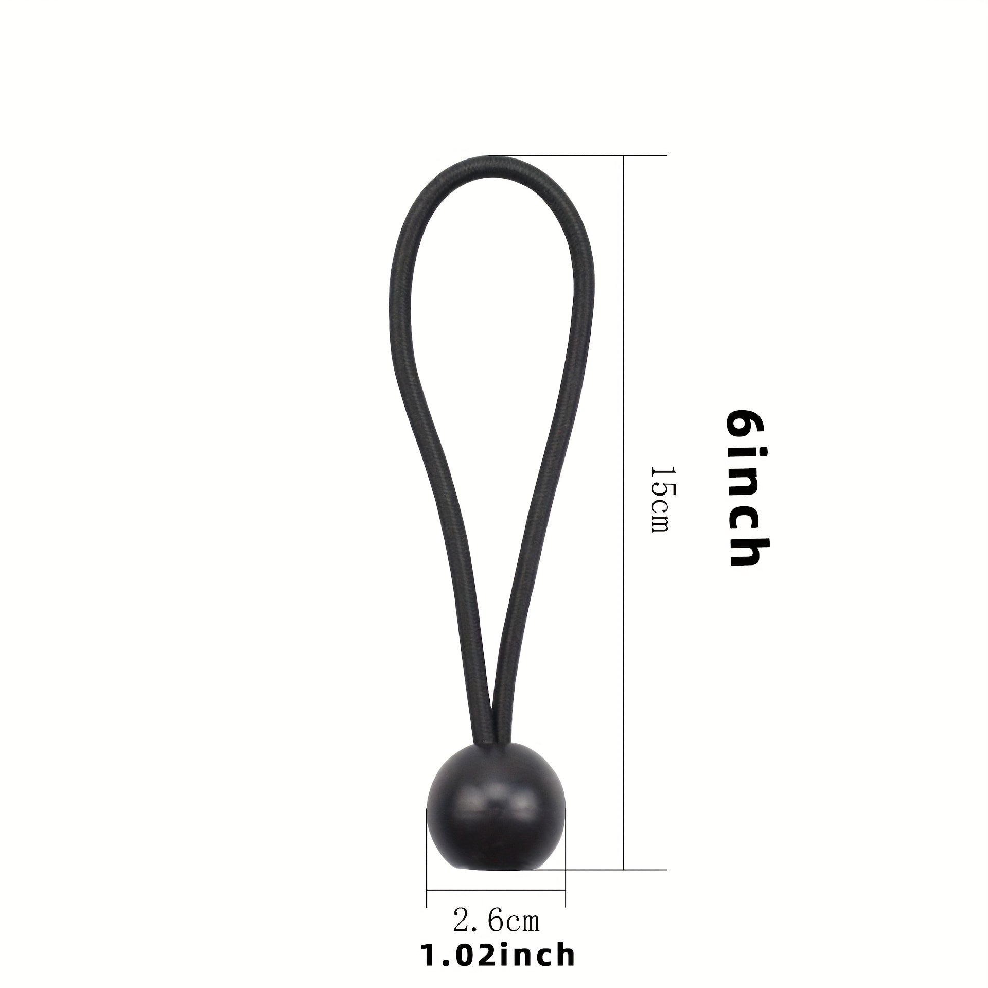 10pcs Ball Bungee Cords Elastic Rope For Canopy Camping Tent