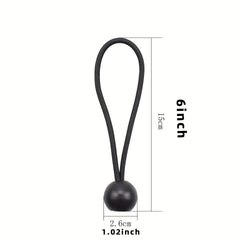 10pcs Ball Bungee Cords Elastic Rope For Canopy Camping Tent