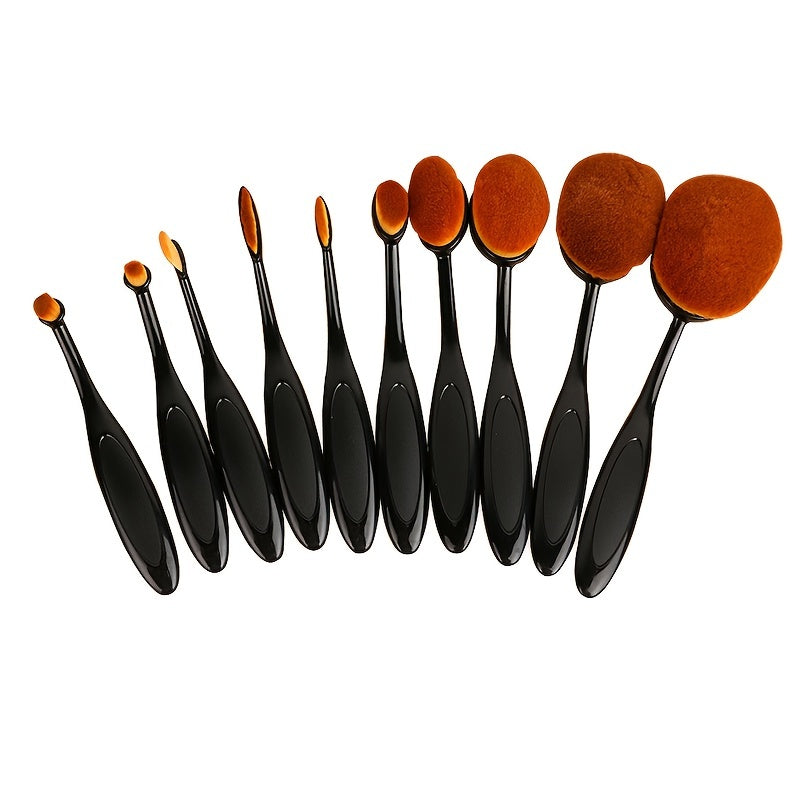 10pcs Blending Brush Kit Different Sizes For DIY Scrapbooking Card Decor