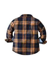Boys Plaid Button Down Shirt Kids Clothes