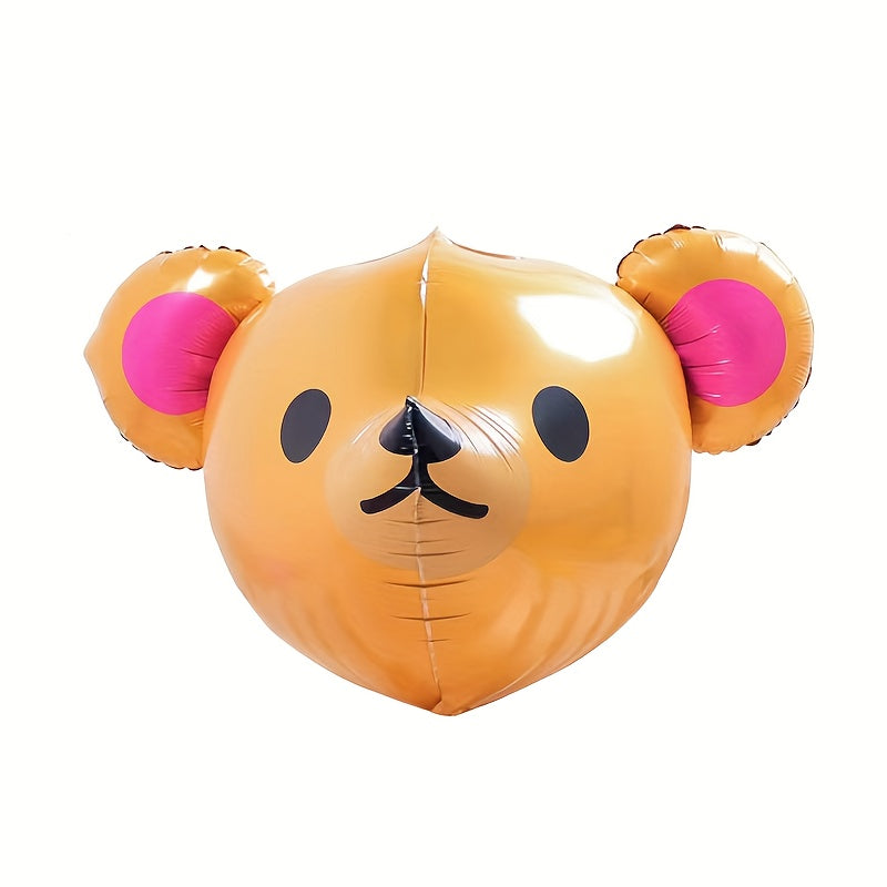 4D Animal Head Aluminum Film Balloon Birthday Party Decoration - Bear Balloon