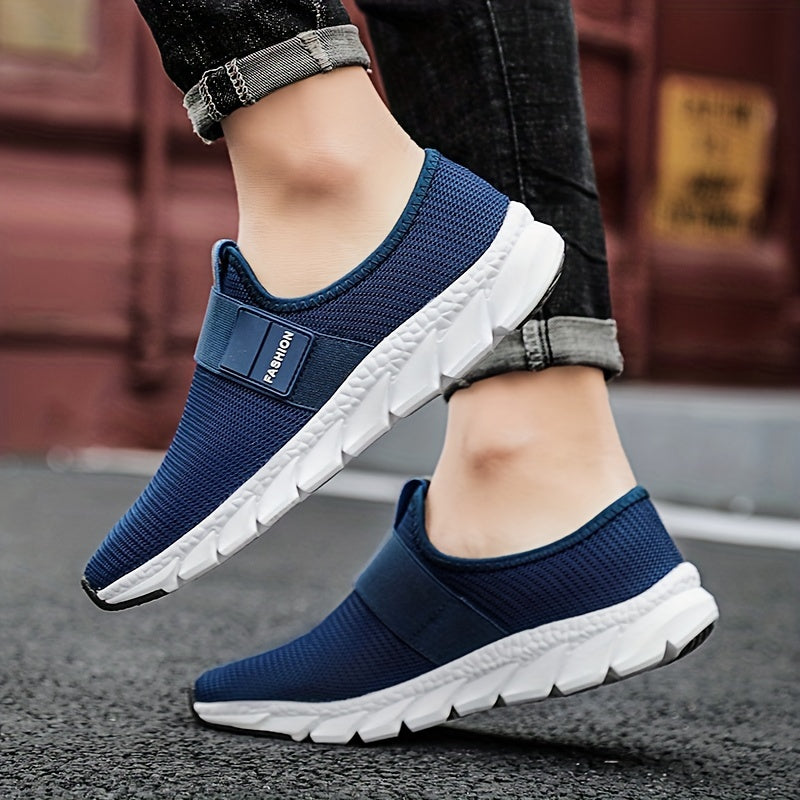 Men's Slip on Sneakers Lightweight Mesh Athletic Shoes