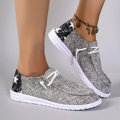 Women's Lightweight Casual Flat Sneakers Non-slip Shoes