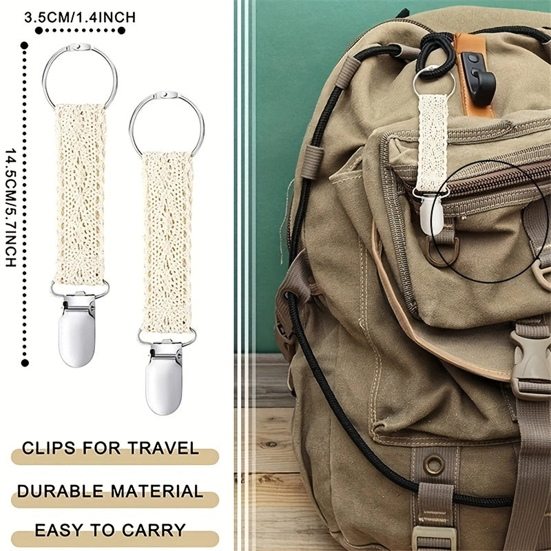 Minimalist Knitted Hat Clip Lightweight Reusable Clip For Shoulder Bag