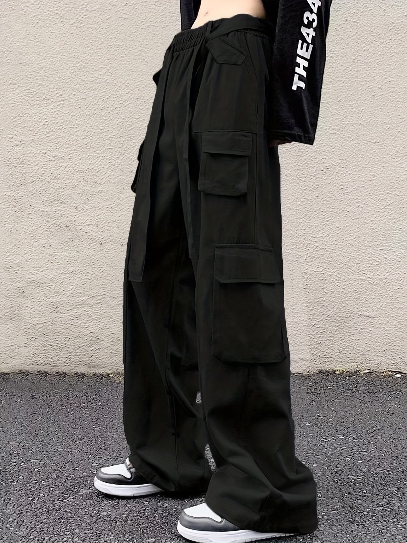 Men's Loose Fit Cargo Pants with Pockets, Four Seasons Tech Wear