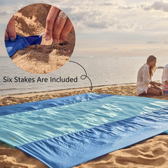 Picnic Beach Blanket 200 X 210 Sandproof Mat