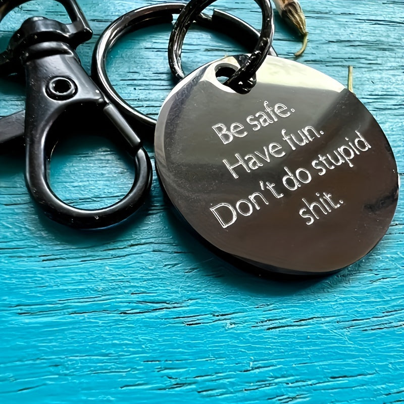 Metal Keychain Keyring Gift For Teenagers Men Women Families