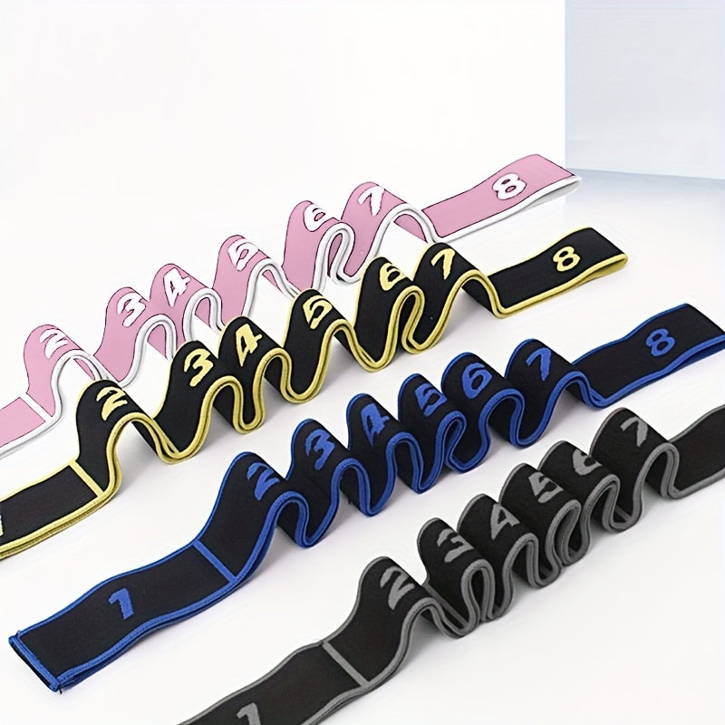 Digital Segmented Yoga Elastic Resistance Band Fitness Stretching Band