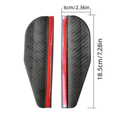 2pcs PVC Car Rearview Mirror Rain Eyebrow