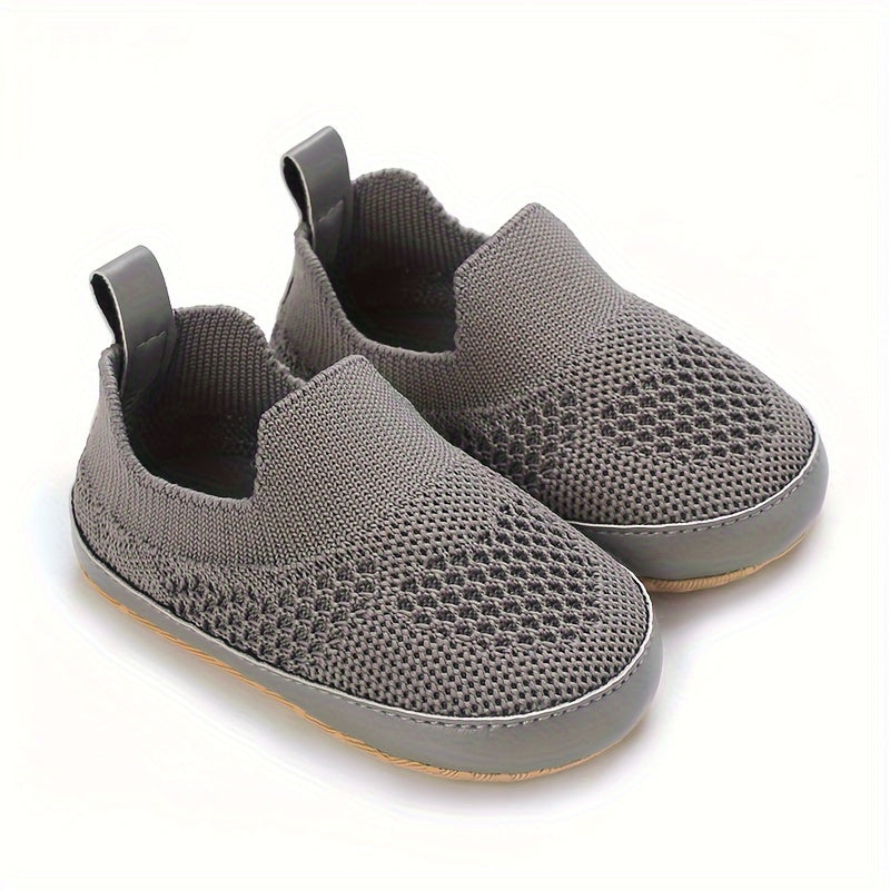 Casual Slip On Woven Shoes For Baby Boys Lightweight Breathable Anti-slip