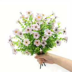 2pcs Outdoor Artificial Flowers for Garden Window Box Porch Home Decoration
