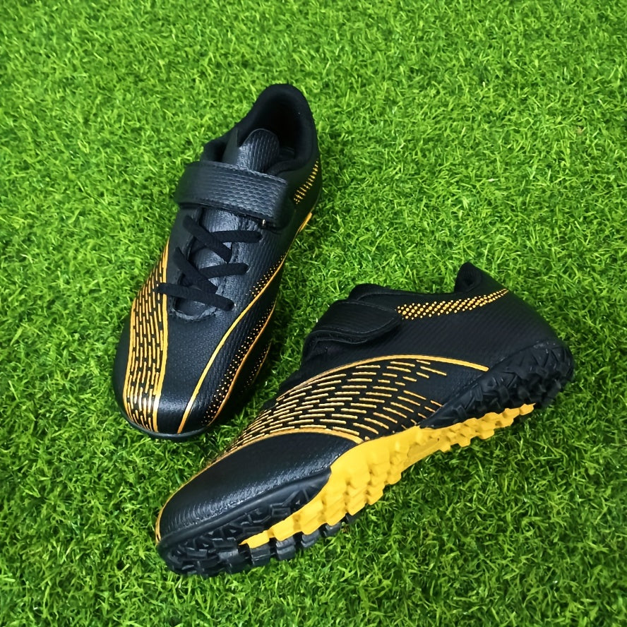 Boy's Turf Football Boots Anti Skid Lace Up TF Soccer Cleats