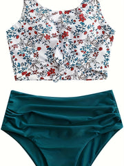 Boho Bikini Set Women's Plus Ditsy Floral Print Swimsuit