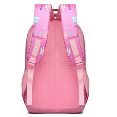 Children's Cartoon Rabbit Print Backpack Lightweight Waterproof