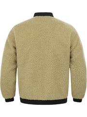 Men's Lamb Wool Winter Baseball Jacket