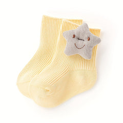 Girls Starry Casual Ankle Socks for Newborns