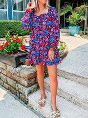 Floral Print Top & Shorts Two Piece Set