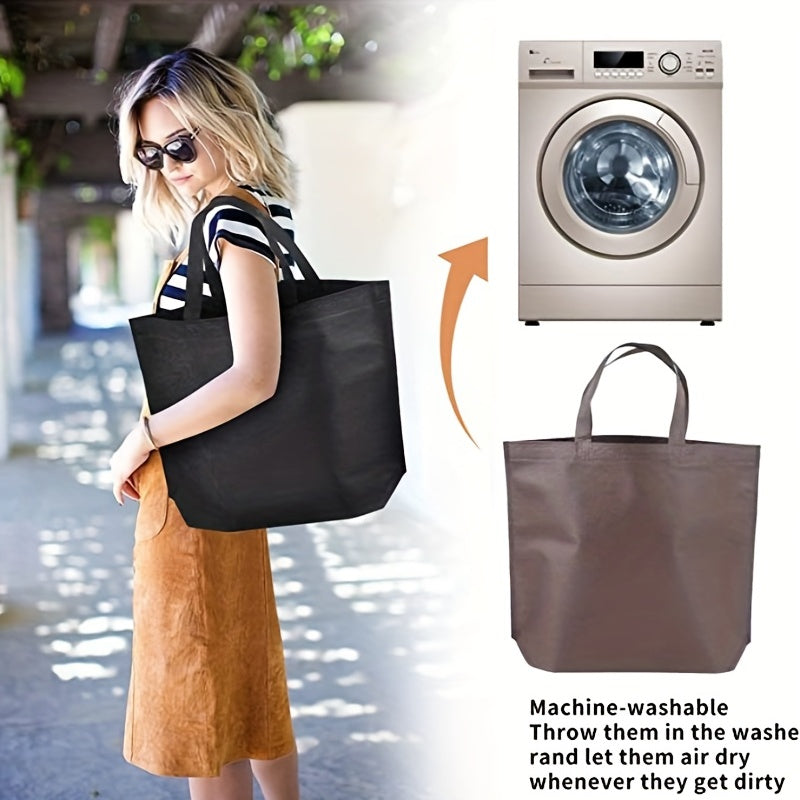12pcs Reusable Large Tote Bags Bulk 12 Colors Party Gift Tote Bags