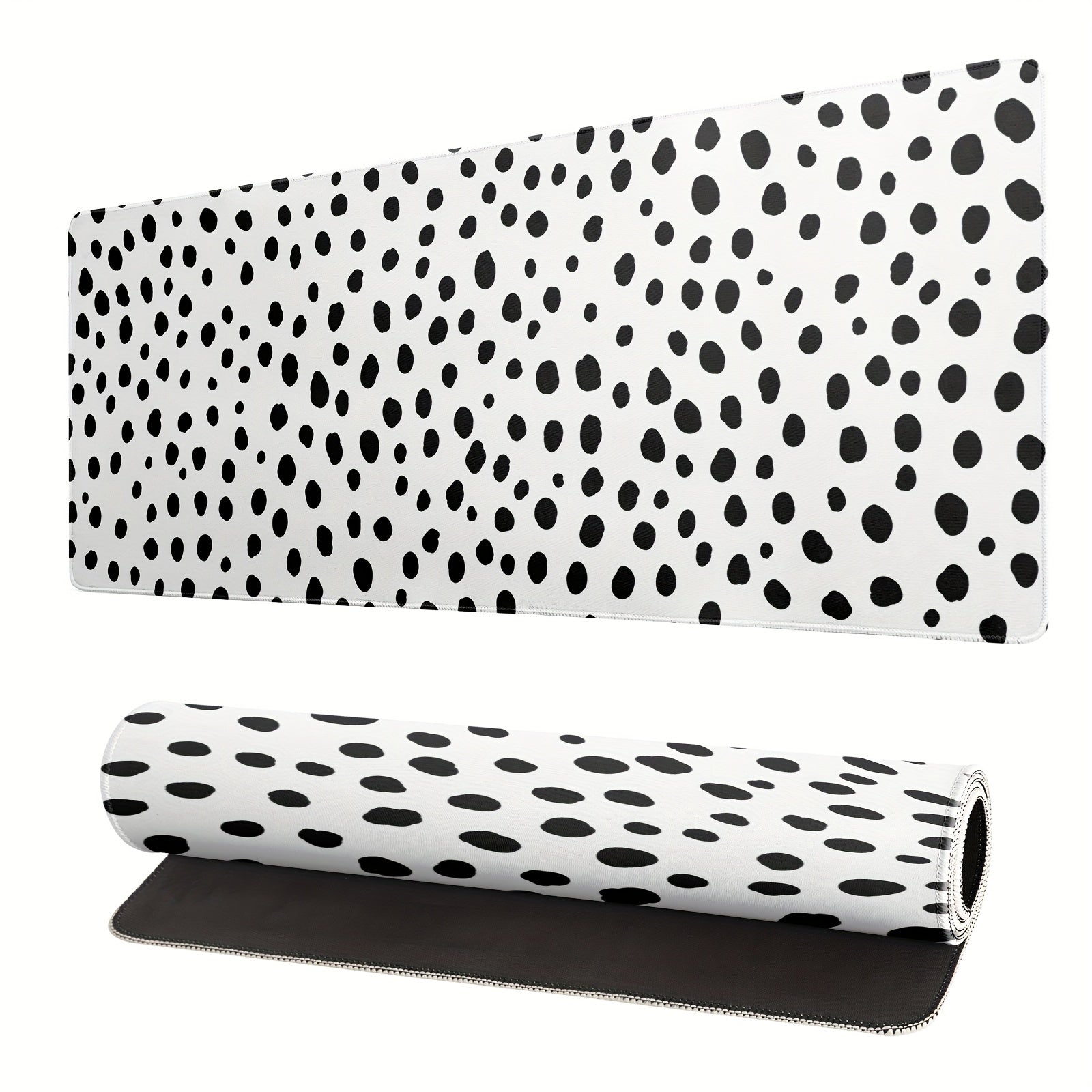 Boho Style Dot Pattern Large Mouse Desk Pad XL Mousepad