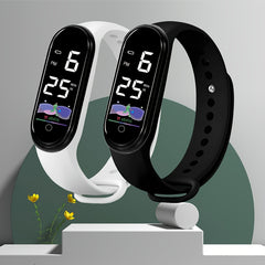 12pcs Athlete Series Watch Set TPU Strap Digital Bracelets for Men and Women