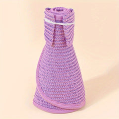 Straw Visor Hat for Women Sun Beach Casual Hat