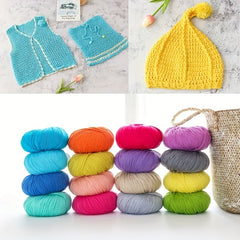 Pure Cotton Yarn For Knitting And Crochet 50g