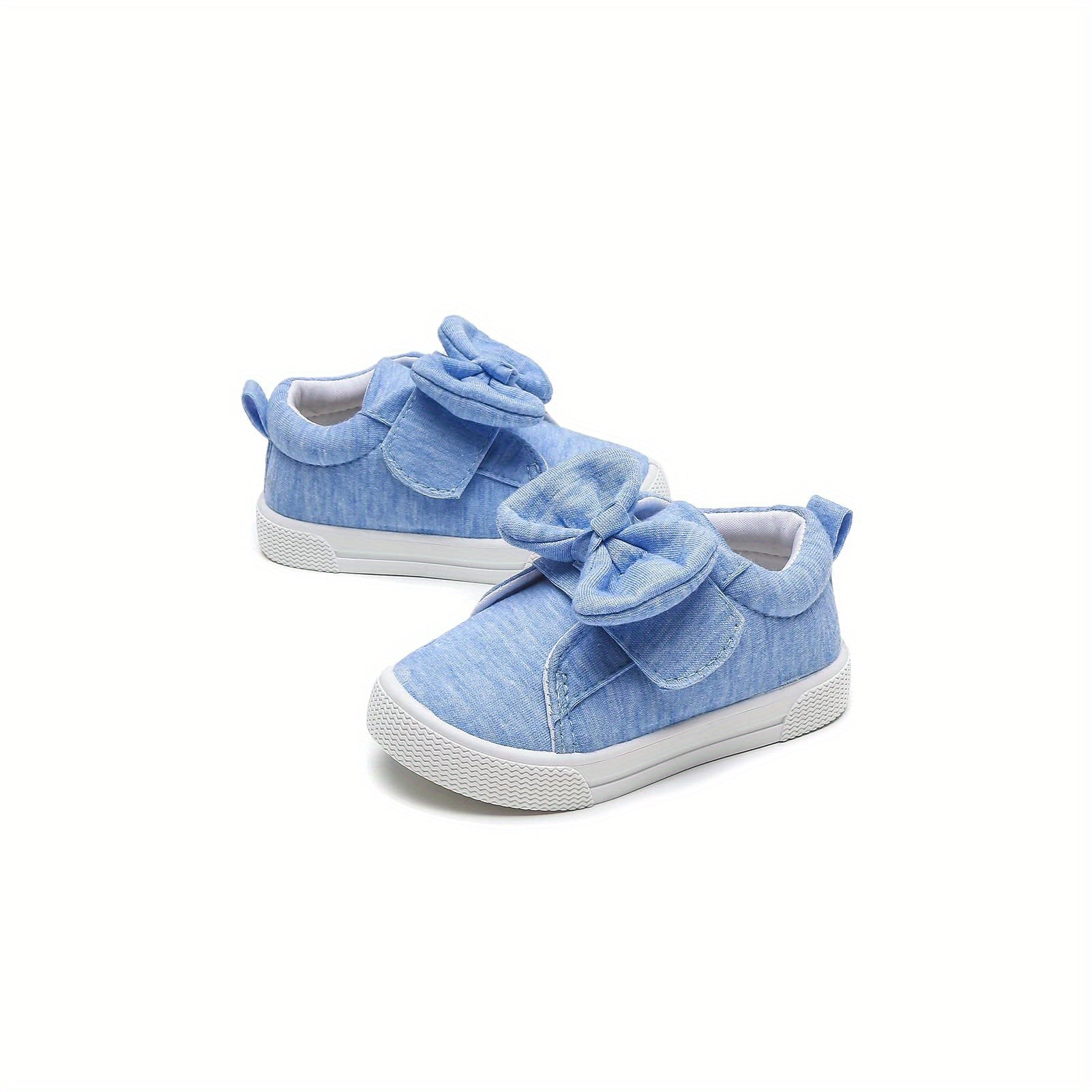 Toddler Girls Bowknot Flat Walking Shoes Casual Lightweight Sneakers