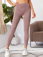 High Waist Yoga Pants Solid Running Workout Leggings