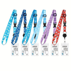 Nautical Series Printed Polyester Phone Key Lanyard